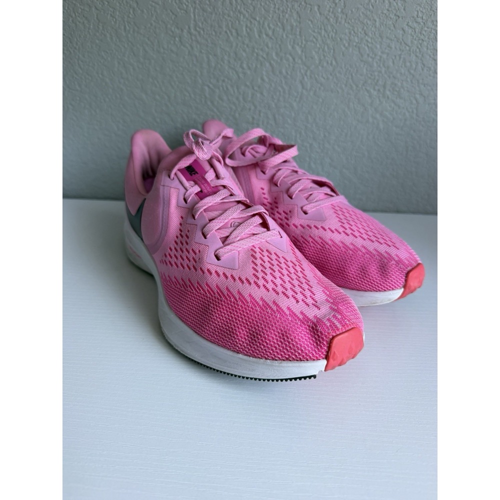 Nike Zoom Winflo 6 Women's 10 Psychic Pink Black Running Shoes BQ3192-600 - Picture 7 of 12